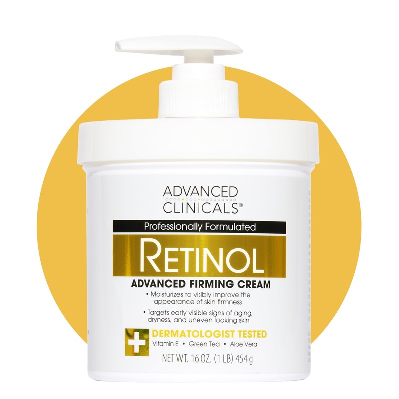 Advanced Clinicals 16 Ounce (Pack of 1), 1 – Retinol Firming Body Cream