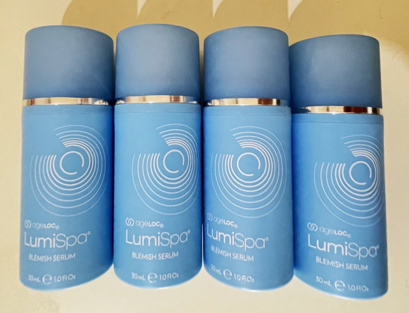 Lot of 4 Nu Skin AgeLOC LumiSpa Blemish Serum 30 Ml 1 fl oz. Acne Treatment Face