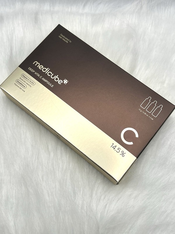 MEDICUBE Deep Vita C Ampoule 14.5% 10g / 0.35oz x 3 Vials New & SEALED 04/2027