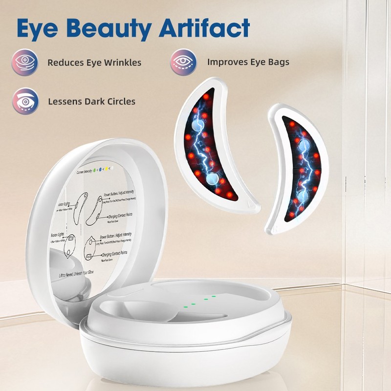Electric Eye Massager Red Light 3D EMS Therapy Eye Fatigue Relax Beauty Device gallery