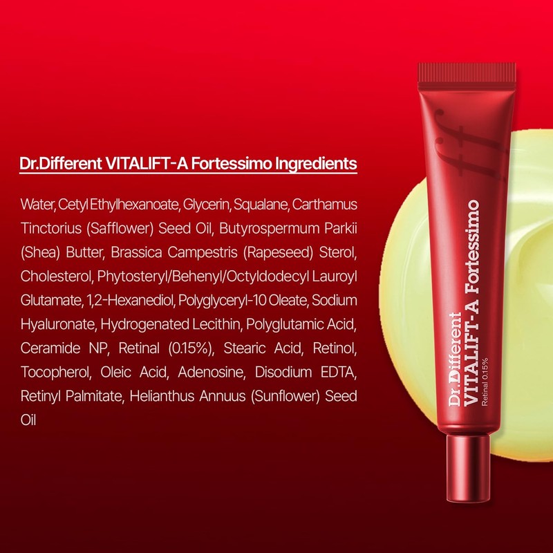 Dr.Different VITALIFTA Fortessimo Retinal 0.15% Clinical Grade AntiAging Cre... gallery
