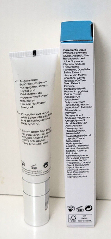 QMS MEDICOSMETICS EPIGEN DEPUFF POLLUTION SHIELD EYE SERUM 0.5 fl oz NEW IN BOX gallery