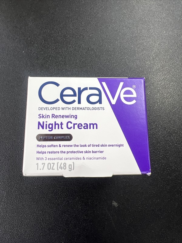 CeraVe Skin Renewing Night Cream Peptide Complex – 1.7 Oz. NEW
