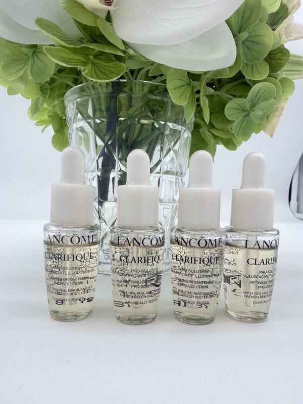 4 x Lancome Clarifique Refining Brightening Pro Solution 0.23 oz each