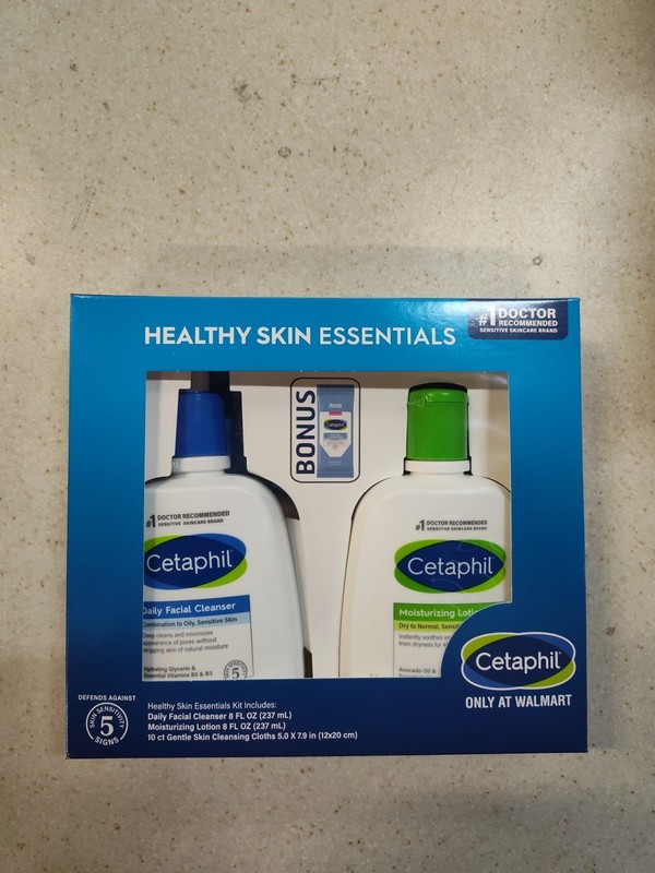 Cetaphil Healthy Skin Essentials Kit Daily Facial Cleanser & Moisturizing Lotion gallery