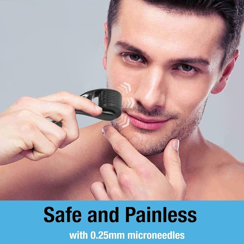 Titanium Microneedling Derma Roller for Face, Beard & Scalp gallery