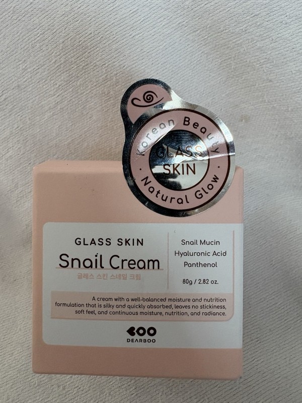 NEW DEARBOO Glass Skin Snail Cream Hyaluronic Acid Snail Mucin 2.82oz K-Beauty