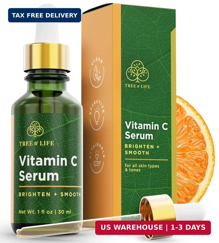 Tree of Life Vitamin C Serum For Face – Brightening Face Oil for Dark & Age Spot