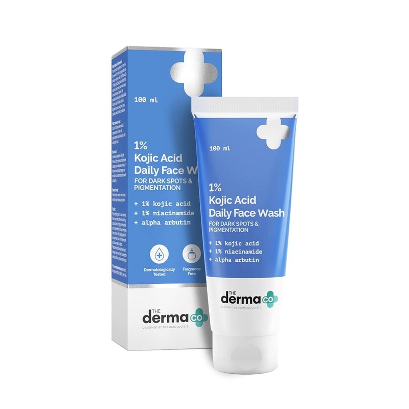 The Derma Co 1% Kojic Acid Face Wash with Niacinamide For Dark Spots – 100ml,