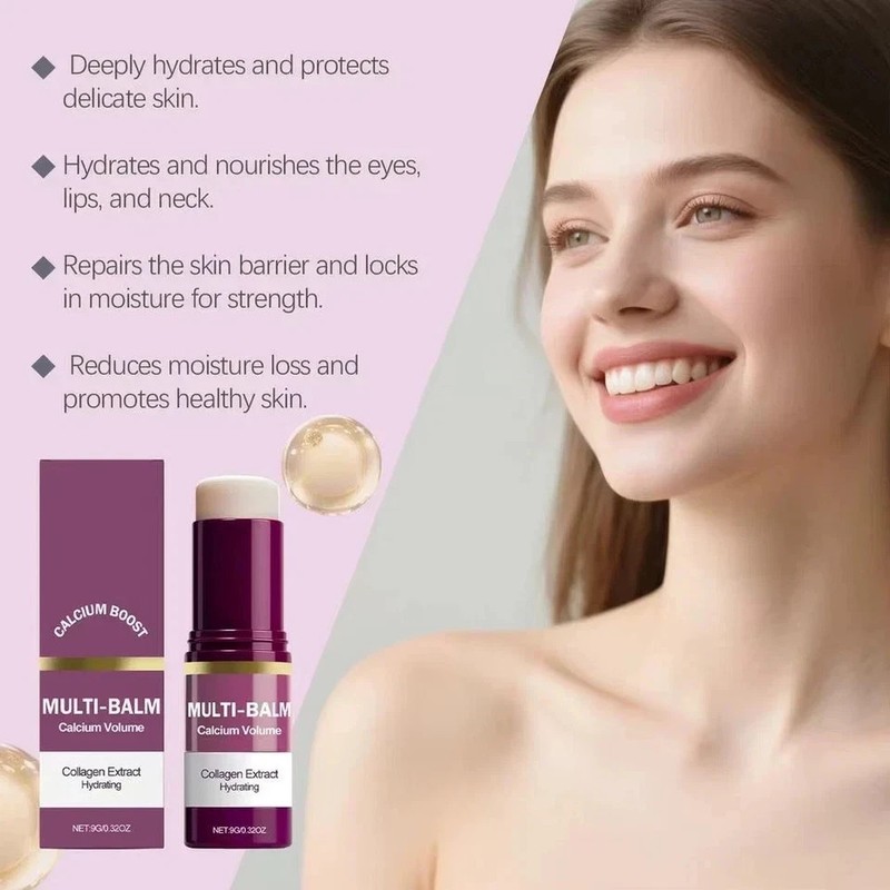 Calcium Volume Multi Balm Stick,Collagen Moisturing Stick Face Cream Anti W gallery