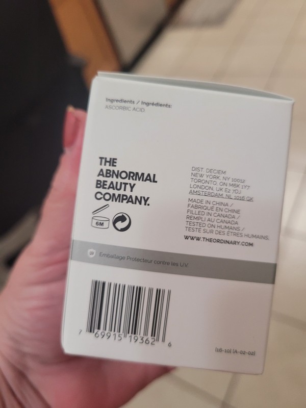 The Ordinary 100% L-Ascorbic Acid Powder Vitamin C Skin Brightening 20g New gallery