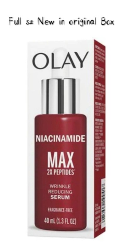 Olay Regenerist NIACINAMIDE MAX 2×Peptides Wrinkle Reducing Serum Full Sz 40ml