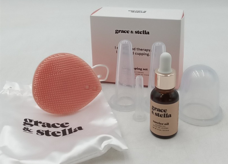 Grace & Stella 7-Pc Set Facial Suction Cups Brand New Exp 10/27