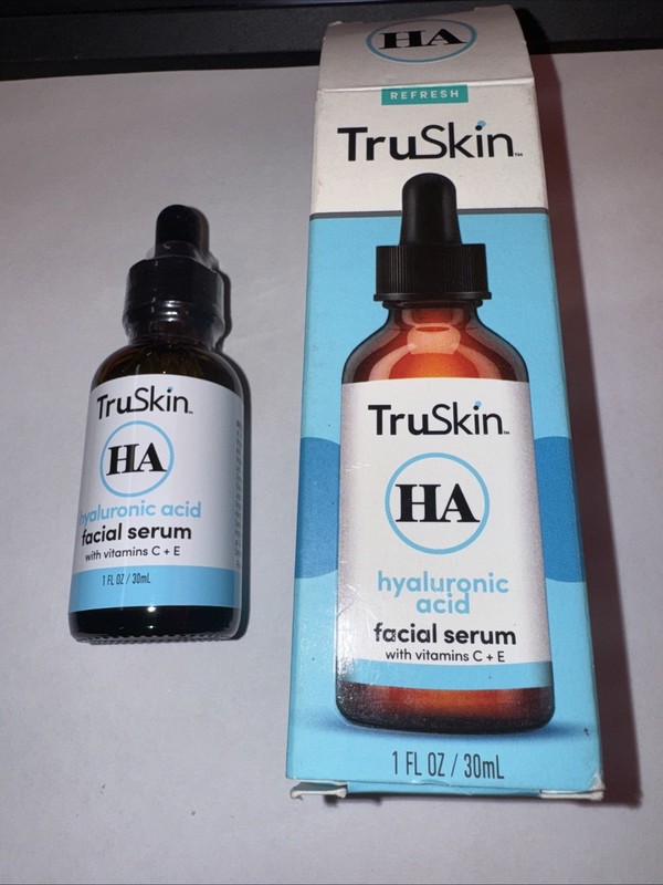 TruSkin Hyaluronic Acid Serum + Vitamin C, Hydration with Ceramides & Aloe, 1 oz