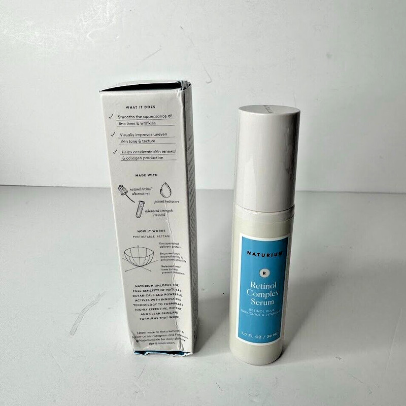Naturium Complex Face Serum Retinol Plus Bakuchiol & Vitamin E 1 FL/30 ML NIB gallery