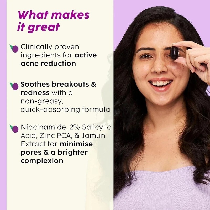 The Plant Fix Plix Jamun Active Acne Range Kit -Reduces Active Acne & Detoxifies gallery