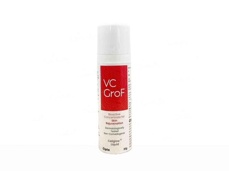 Cipla VC GroF Cellglow Liquid Vitamin C Serum Reduces Pigmentation & Blemishes gallery
