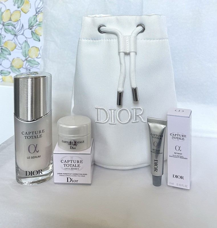 4PC DIOR Capture Totale Skincare/Le Serum 30ml/Retishot 3ml/Cell Energy Cream