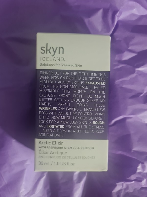 ♡ Skyn Iceland Arctic Elixir with Raspberry Stem Cell Complex ♡ 1 Oz Full Size