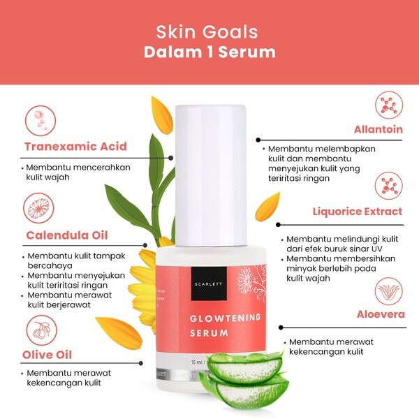 15ml SCARLETT Brightening Serum Niacinamide Acne Scars Black Spots Moisturizer gallery