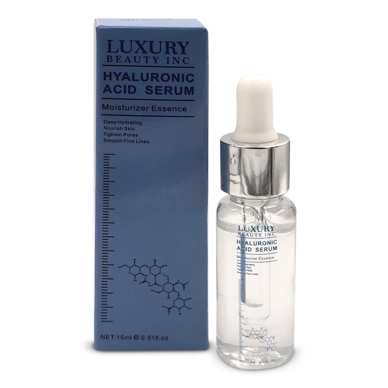 Luxury Beauty Inc 4D Hyaluronic Acid Facial Serum Hydrating Nourishing Skin Care
