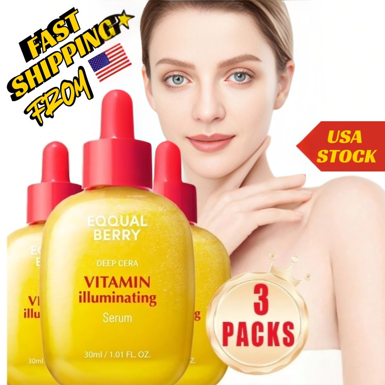 Package[ 3] EQQUALBERRY Vitamin 30ml – Serum illuminating lightening Vitamin C