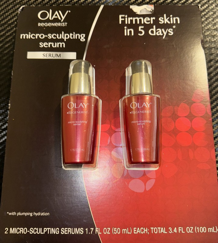 Olay Regenerist Micro-Sculpting Serum Ultra-Lightweight Non Greasy 2 Pack 1.7oz.
