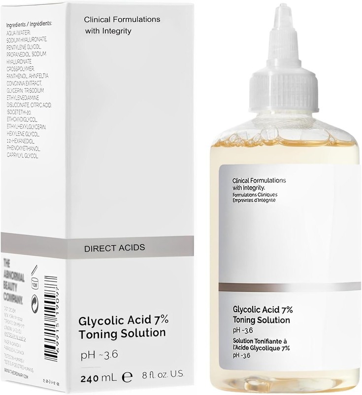 The Ordinary Glycolic Acid 7% Toning Resurfacing Solution Standard 240 ML /8floz