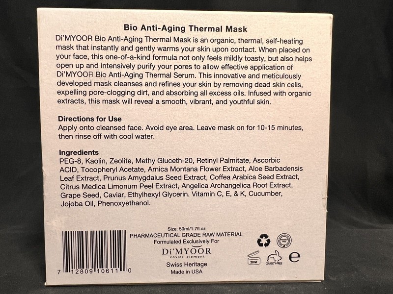 Di'Myoor Caviar Element Bio Anti Aging Thermal Mask Caviar Extract gallery