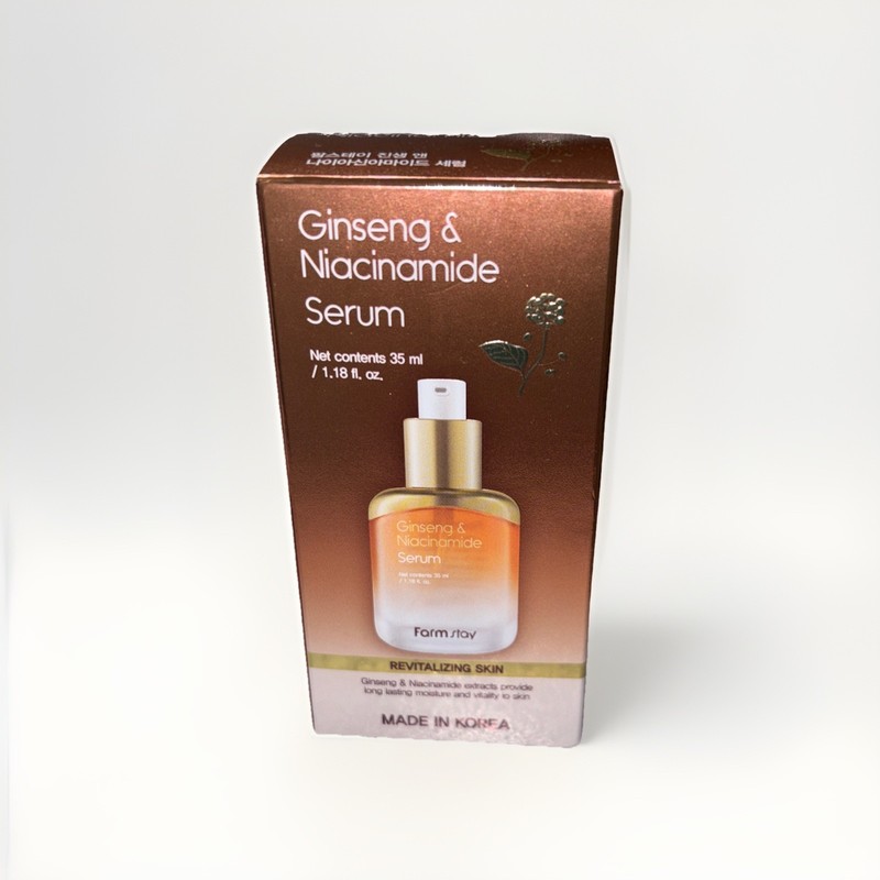 Farm Stay Ginseng & Niacinamide Serum 1.18 fl oz – Revitalizing Serum | K-Beauty gallery
