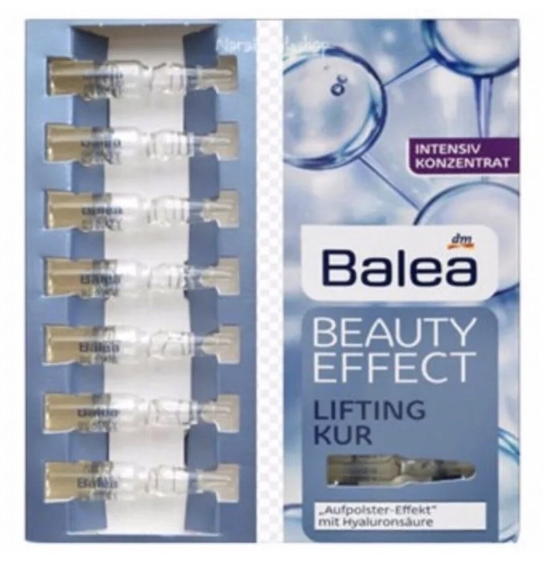 Balea Beauty Effect Lifting Ampoules W/Hyaluronic Acid 7 X 1 ml Shipped from US gallery