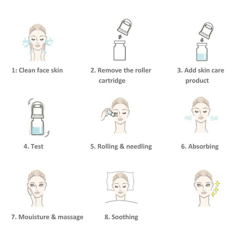 2026 Portable 1pc Skin Care Stamp 20 Pin With bottle Anti Aging Serum Applicator gallery