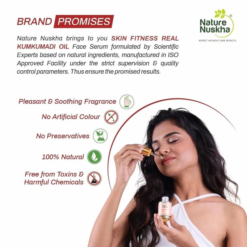 Nature Nuskha Real Kumkumadi Oil Face Serum For Dark Spot 25ml gallery