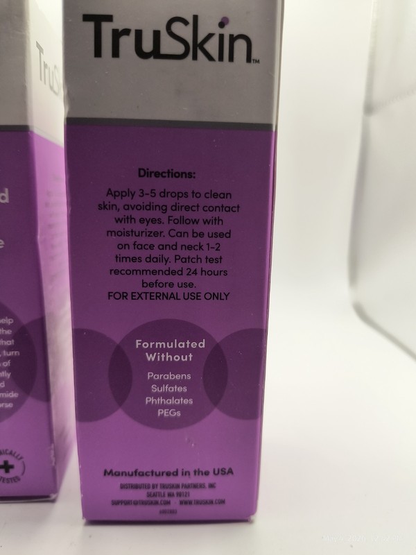 2 Pack TruSkin Niacinamide (B3) Facial Serum 1 fl oz Vit. E Hyaluronic Acid Zinc gallery