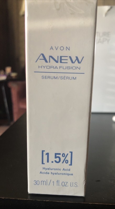 Avon Anew Hydra Fusion Face Serum 1.5% Hyaluronic Acid Anti Aging 1 Oz. Sealed