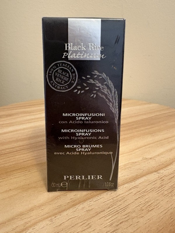 Perlier Black Rice Platinum Microinfusions Spray w/ Hyaluronic Acid – 1.0 fl oz