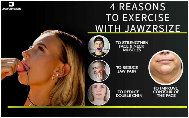 New Women's Jawzrsize Facial Fitness Jaw Exercise Pink Purple Pop N Go Bundle gallery