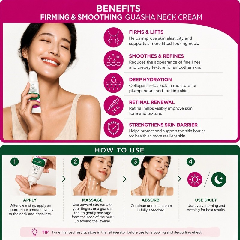 CKD RETINO COLLAGEN GUASHA NECK CREAM 1.69 FL. OZ (50 ML) AND 1.69 OZ REFILL gallery