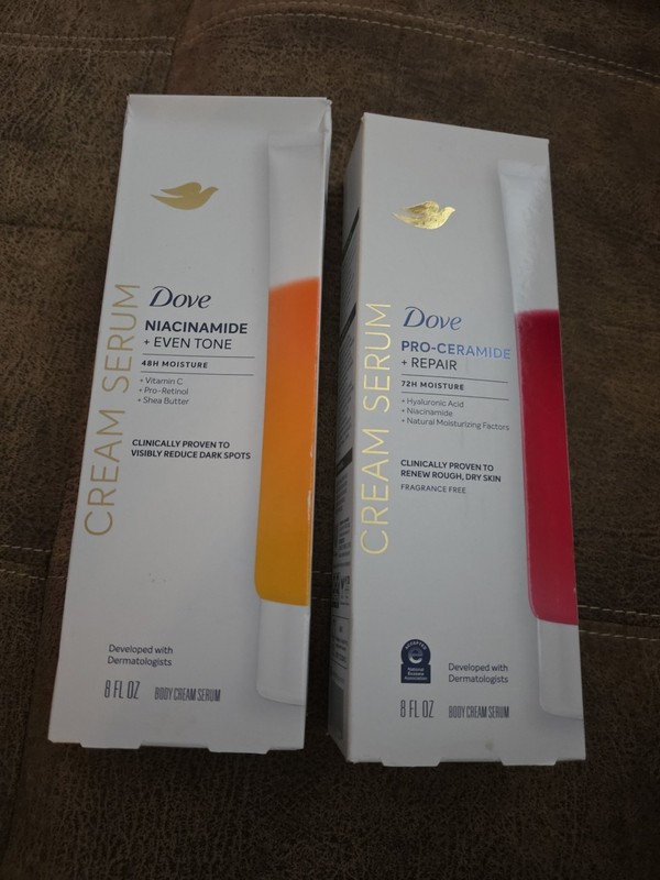 Cream Serum Dove Pro-Ceramide + Repair And Dove Niacinamide + Even Tone,…