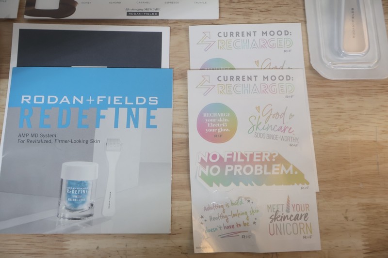 Rodan + Fields Redefine AMP MD System Anti-Aging Roller Jar Tablets & Stickers gallery