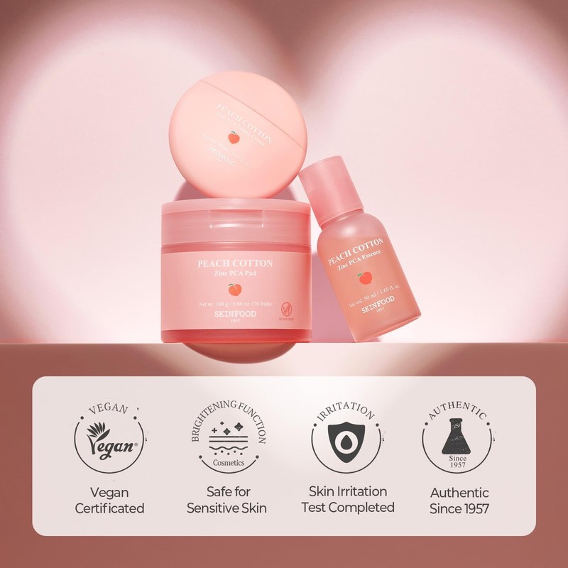 SKINFOOD Peach Cotton Zinc PCA Tone Up Cream, Korean Tinted Moisturizer for F... gallery