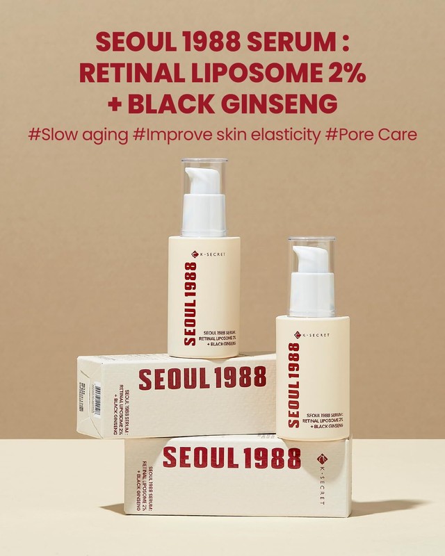 KSECRET SEOUL 1988 Serum Retinal Liposome 2% + Black Ginseng 30ml/1.01fl.oz | gallery