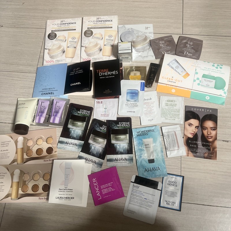 Chanel-Dior-Lancer- Laura Mercer- IT- Hermes- 30 Pc Travel-Sample Pack gallery