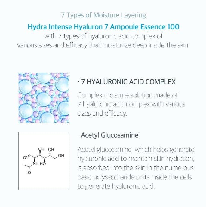 LIZK Hydra Intense Haluron 7 Ampoule Essence 100 50ml/1.16fl.oz, Moistuirzing... gallery