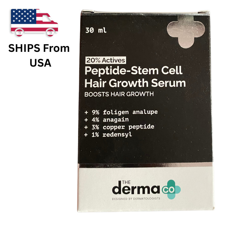 The Derma Co 20% Actives Peptide Stem Cell Hair Growth Serum 30 Ml Hair Care