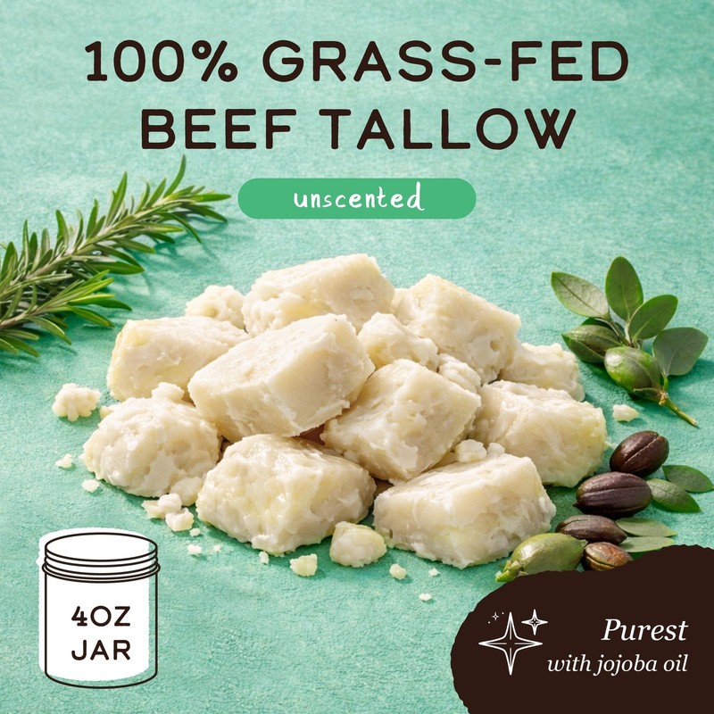 SACRED COW 100% Pure Organic Grass Fed Beef Tallow for Skin Care, Face Moistu... gallery