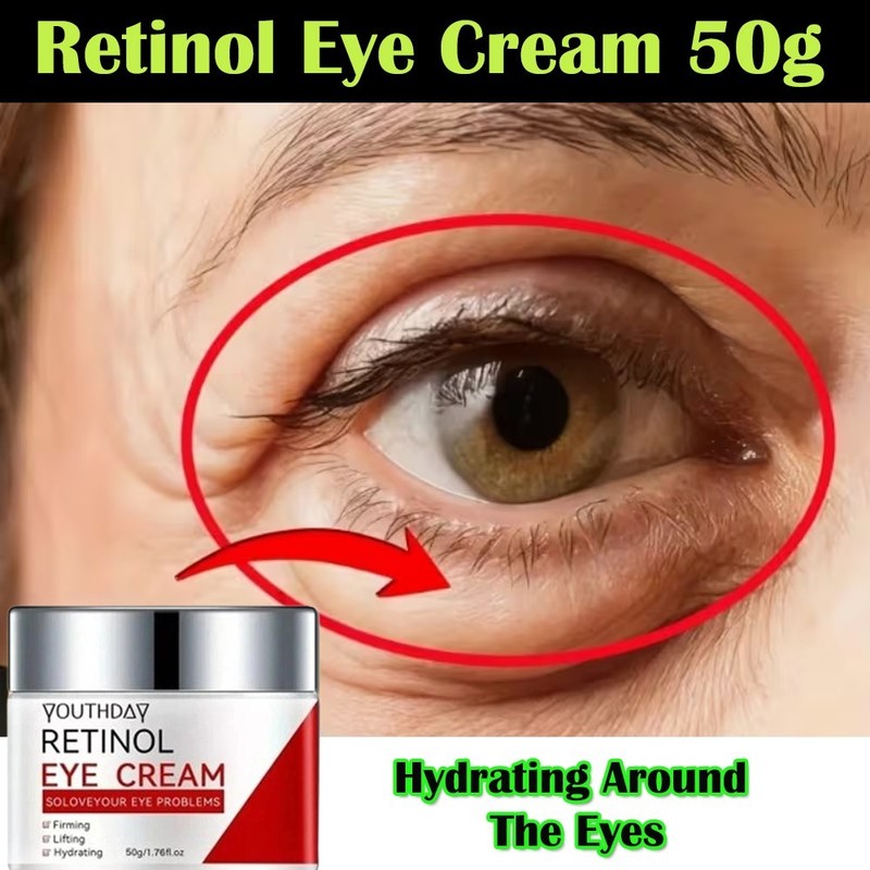 RETINOL Tighten and Lift Eye Cream Firming Anti-Aging 1.7oz- Clinically Tested