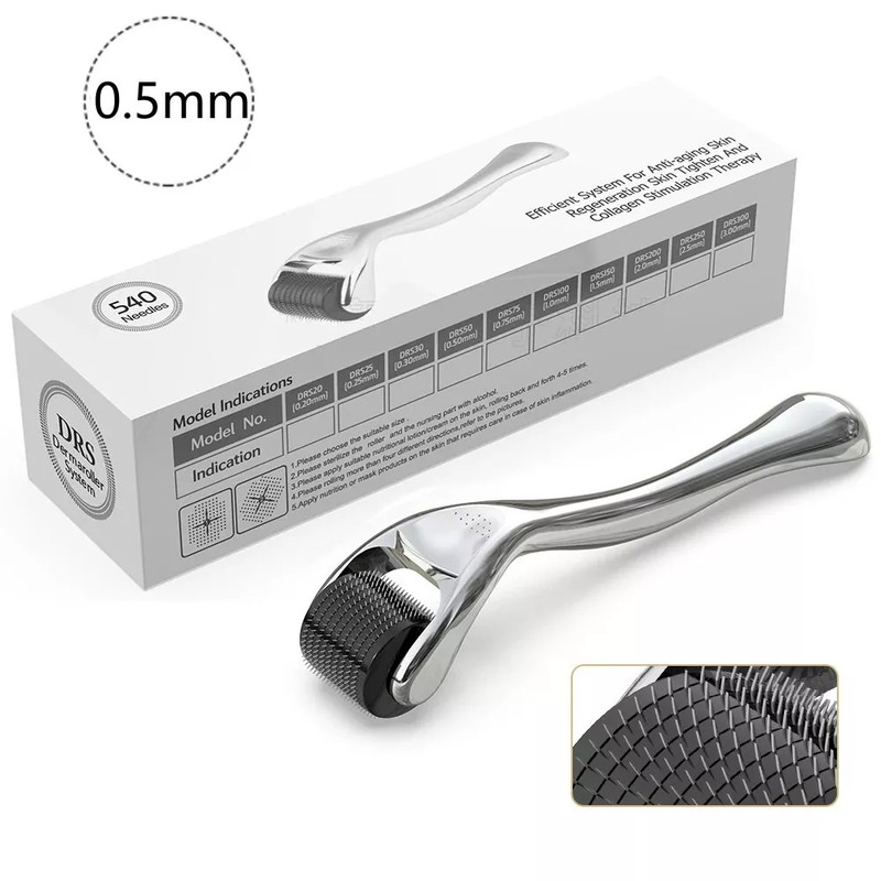 Beard and Hair Growth Derma Roller 0.5mm Titanium Derma Roller USA Fast Shipping gallery
