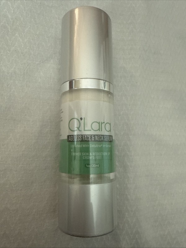 QLara AGELESS FACE & NECK SERUM 1oz 30ml NEW /SEALED Enriched With Gatuline NOS