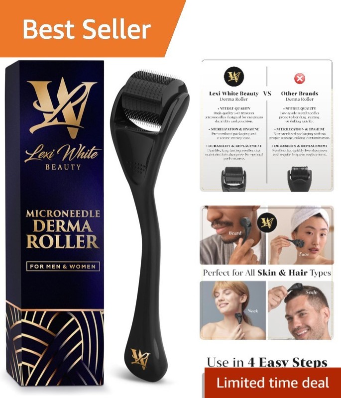 At-Home Titanium Microneedling Roller – Safe & Easy to Use for All Skin Types